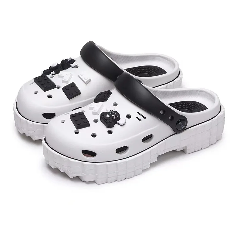 Women Clogs Summer Women Sandals Thick Bottom Home Slides Soft EVA Dry Wedges Platform Garden Shoes Beach Sandals Home Slippers