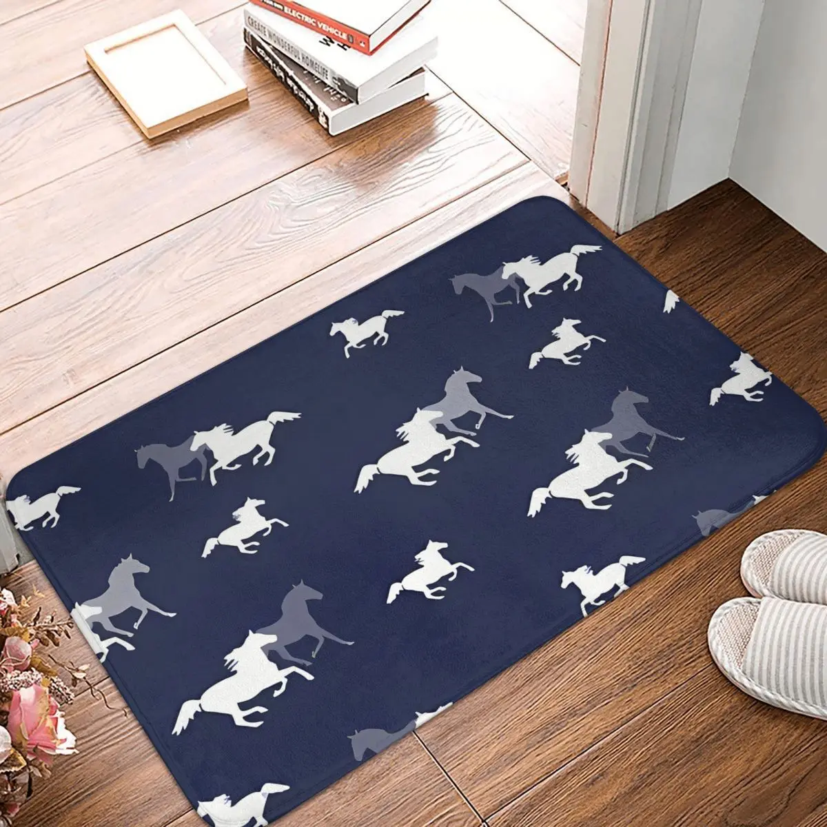 The Pretty Horses Bedroom Mat Horse Galloping Doormat Living Room Carpet Balcony Rug Home Decoration