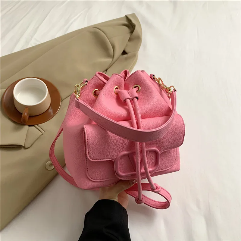 Herfst- en winterdamestas 2025 - Populaire kleine emmer, modieus high-end, voortreffelijk casual, draagbare messenger/schouder