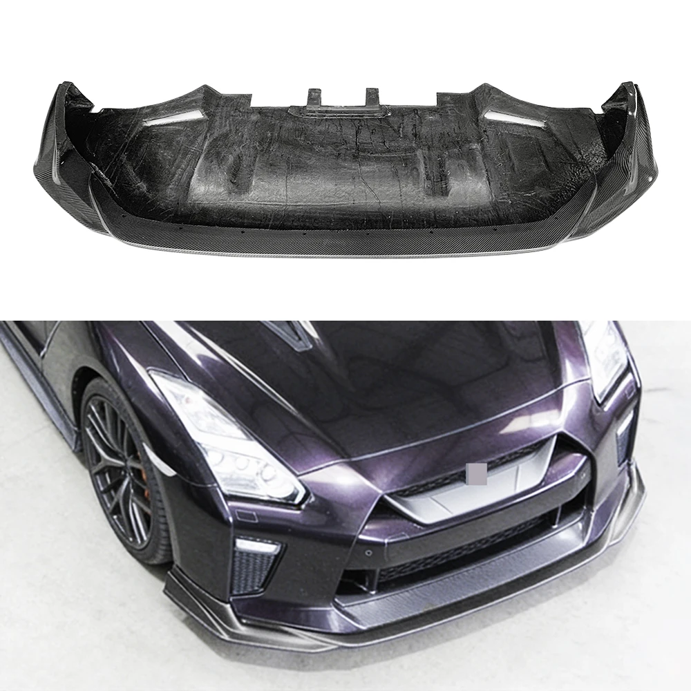 

New Carbon Fiber TS Style Front Lip for Nissan GTR R35 MY17 Front Bumper Lip