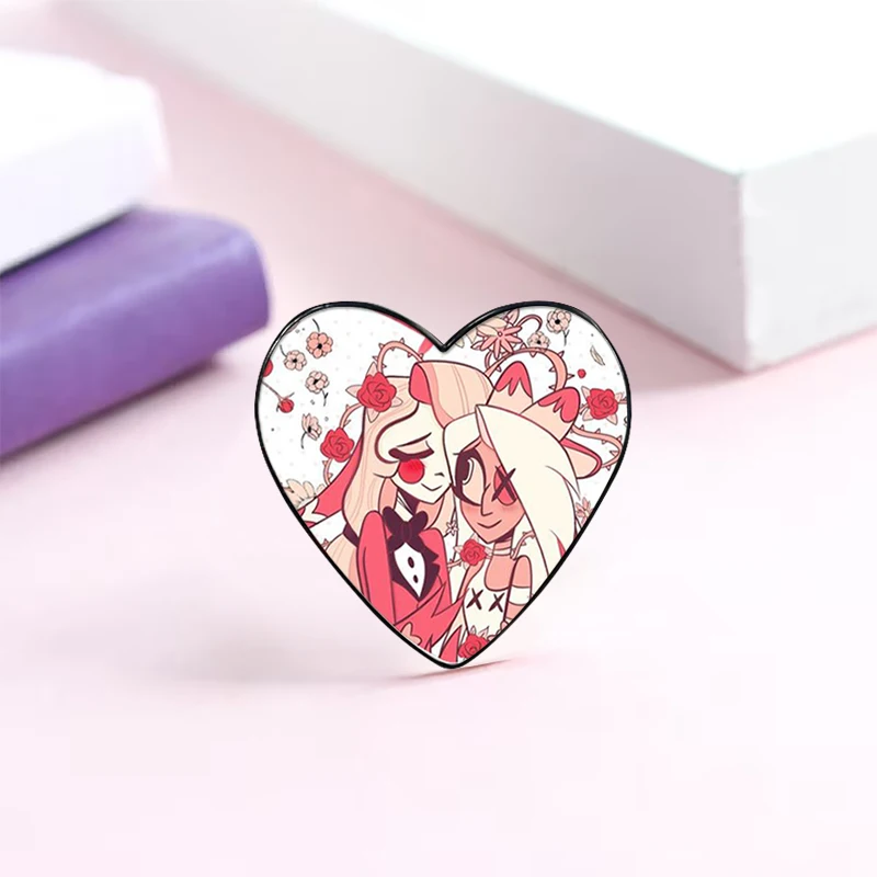 Blitzo&Stolas pin Funny Brooches Shirt Lapel Cute Badge Cartoon Jewelry Gift for Lover Girl Friends