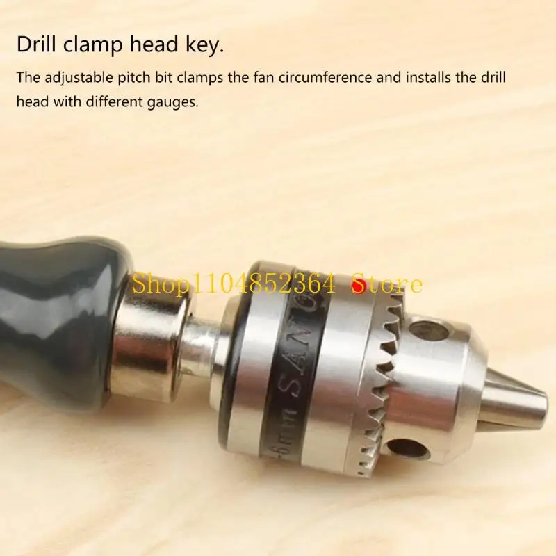 

652F Mini Hand Drill Spirals Hand Manual Push Chuck 1.5 2.0 5.0mm Twist Drill Bits Manual Hole Tools