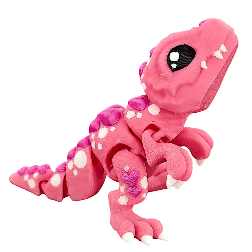 

Movable Joints 3D Printed Dragon Model Figurine Realistic 3D Rotatable Articulated Dragon Handicraft Cartoon