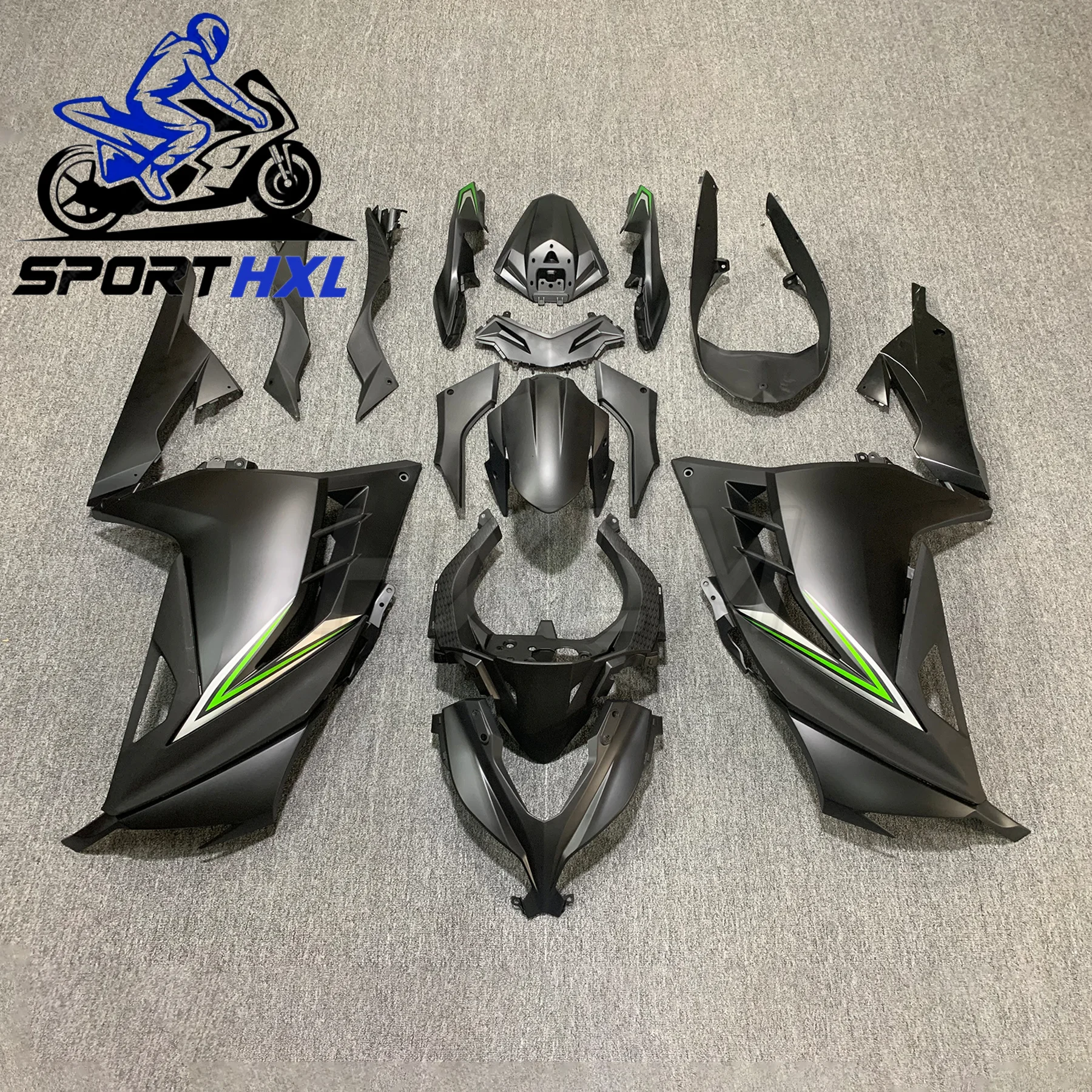 Fit for Kawasaki Ninja250R Ninja300 13-17  2014 2015 Solid Fairing kit Bodywork fairing Full fairing kit Injection ABS Bodywork