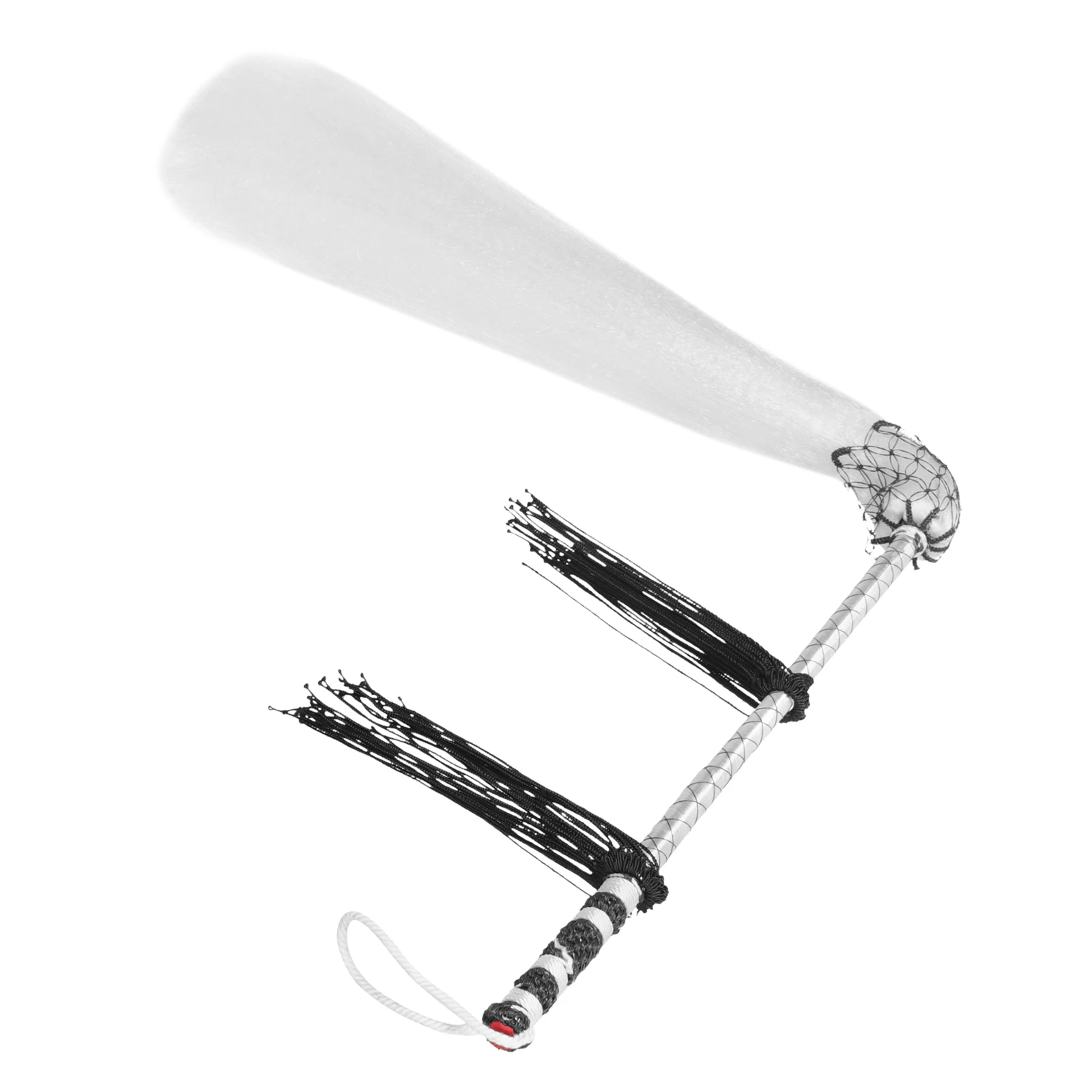 

Handheld Horsetail Whisk Black Tassel Martial Office Lightweight Portable Chi Duster Taoist Ornament Decorative