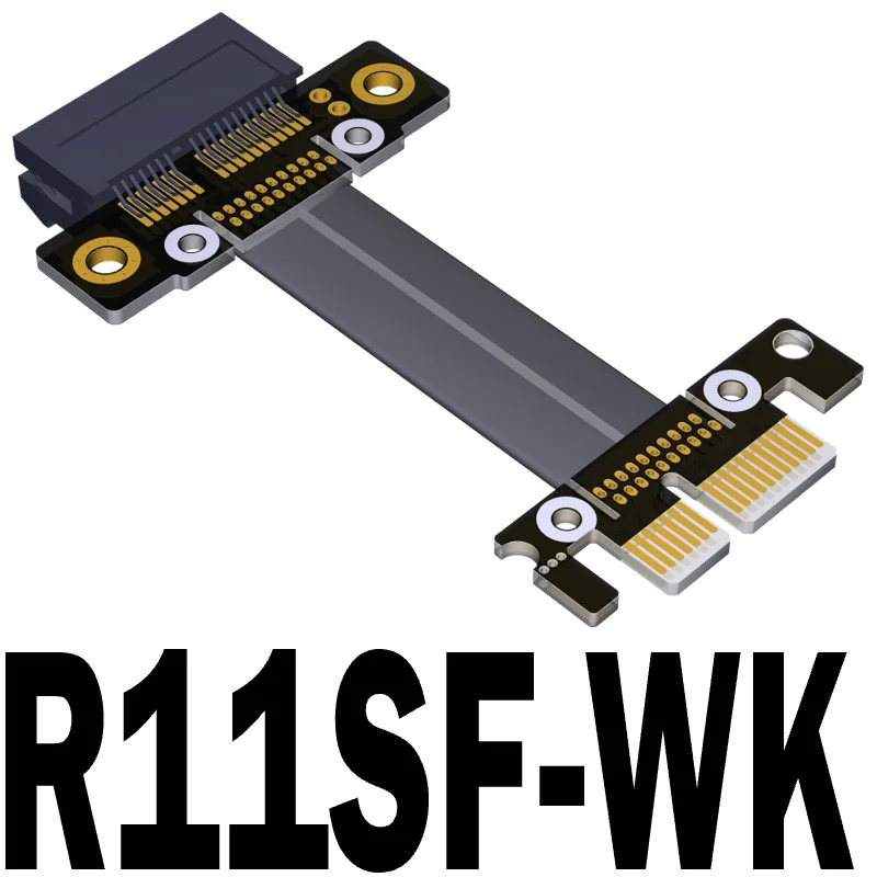 

Удлинитель видеокарты PCI-E, PCIE x1 до x1, pcie 3,0, полноскоростной слот, 90 градусов, ADT