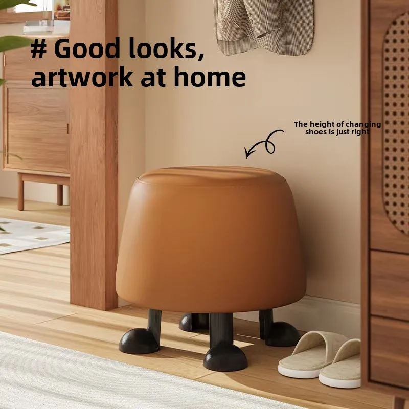 

Cute, Living Room, Low Stool, Simple, Change Shoes, Door, Home, Sofa Internet Celebrity Mushroom, Creative, Soft Bag