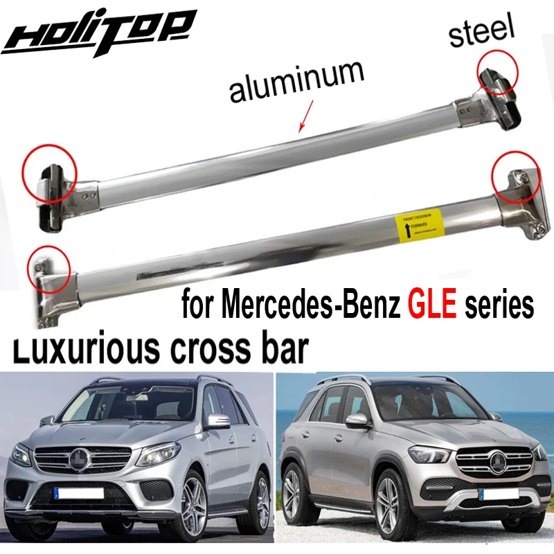 Luxurious horizontal roof rack luggage roof rail cross bar for Mercedes-Benz GLE series 2015-2022,can load 200kg,high quality