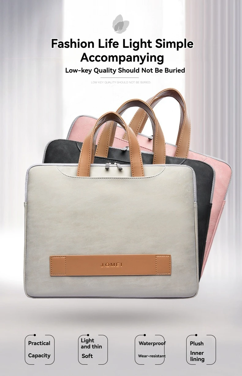 Laptoptasche für MacBook Air Pro 16, Notebook-Hülle, Hülle, HP, Huawei, Lenovo, Dell 13,3 14 15,6 Zoll, Schultertasche, Aktentaschen – Detail 3