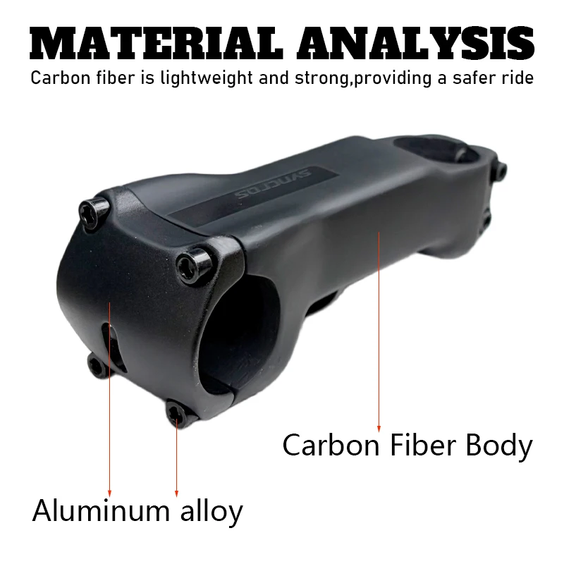 Syncros Full Carbon Aero Riser Road Bike Stem 6° Integrated Internal Wiring Hidden Cockpit for SL7 70mm-130mm Cycling Accessory