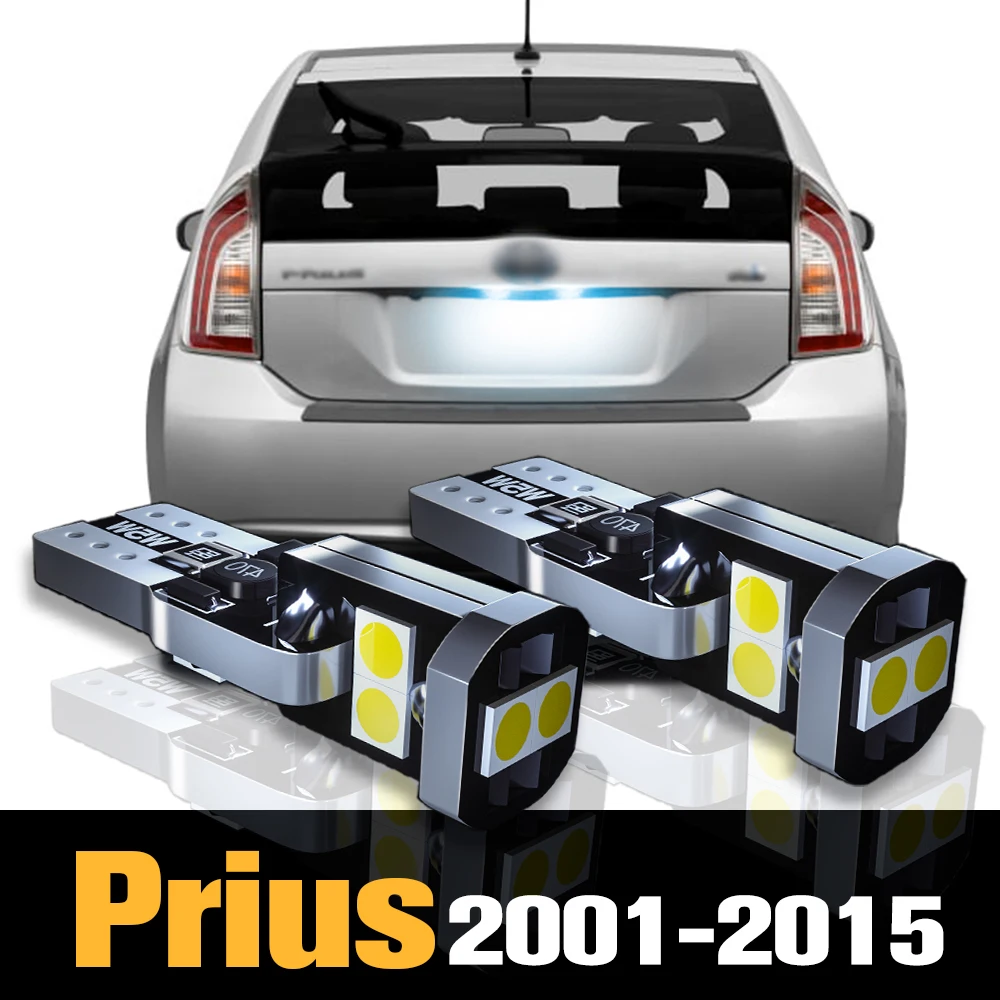 Canbus LED 번호판 조명 램프 액세서리, 도요타 프리우스 2000-2015 2005 2006 2007 2008 2009 2010 2011 2012 2013 2014, 2 개