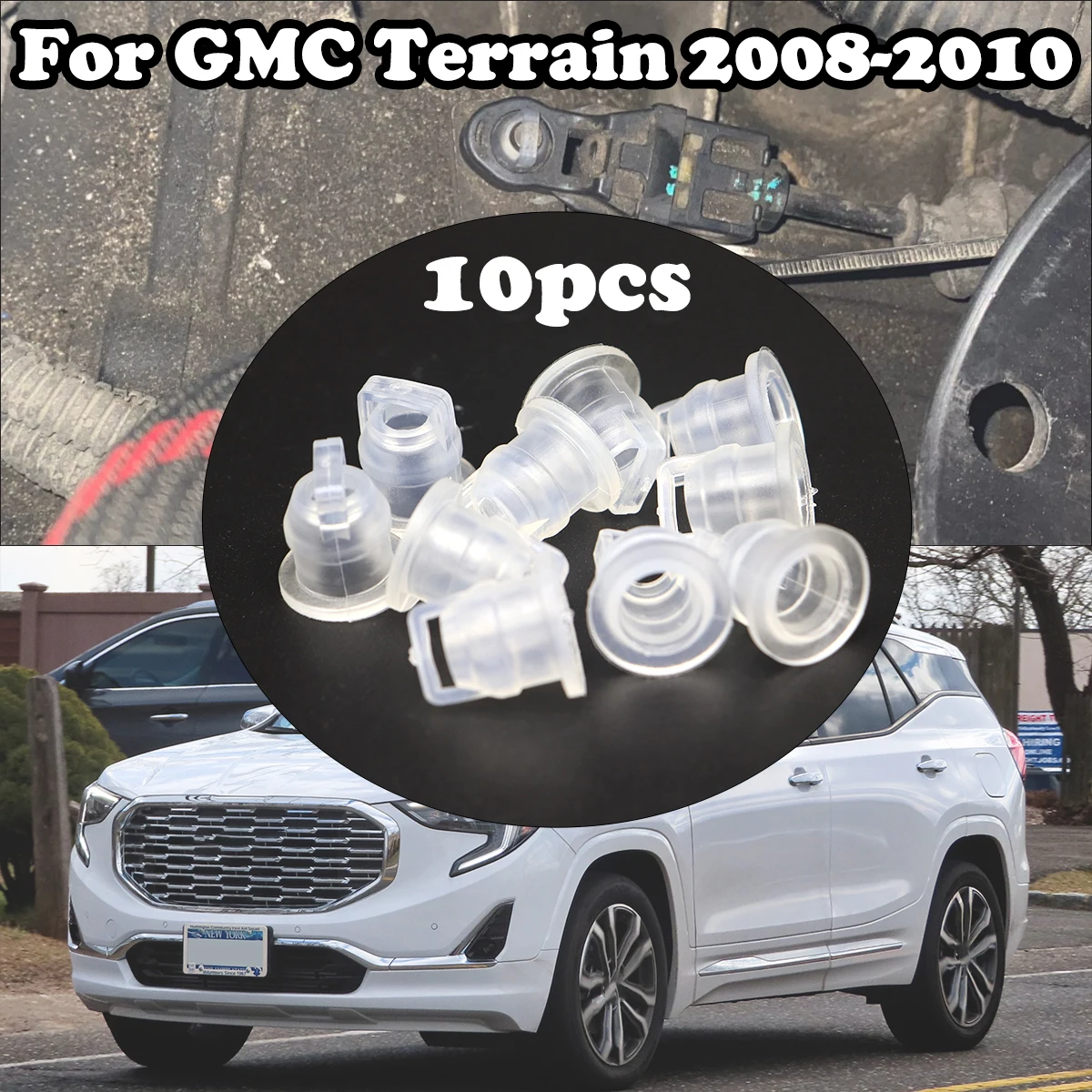 

10pcs Gear Shift Cable Bushing Automatic Gearbox Line Rubber Sleeve Car Accessories 68064273AB For GMC Terrain 2008 2009 2010