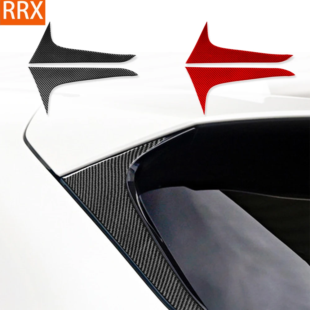 For Lexus NX 250 300 350H 2022-2024 Real Carbon Fiber Sticker Rear windscreen side Panel Car inside decorative Accessories