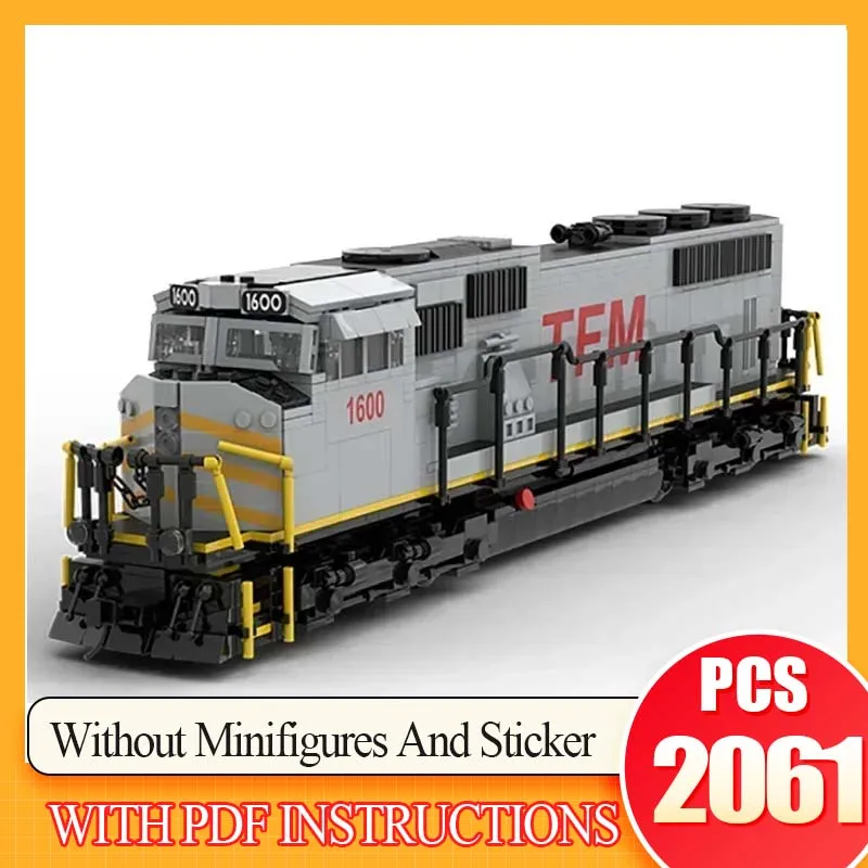 

Популярные строительные блоки Locomotive Moc TFM SD70MAC, модель, технология, кирпичи, сделай сам, сборка поезда, механические инструменты, игрушка в подарок