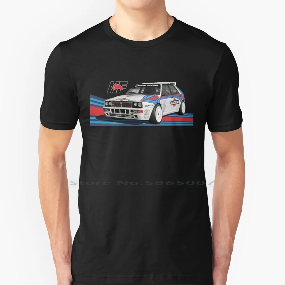 Delta Integrale Hf Group A World Rally Car Miki Biasion Kankkunen T Shirt Cotton 6XL Lancia Delta Integrale Homologation Group