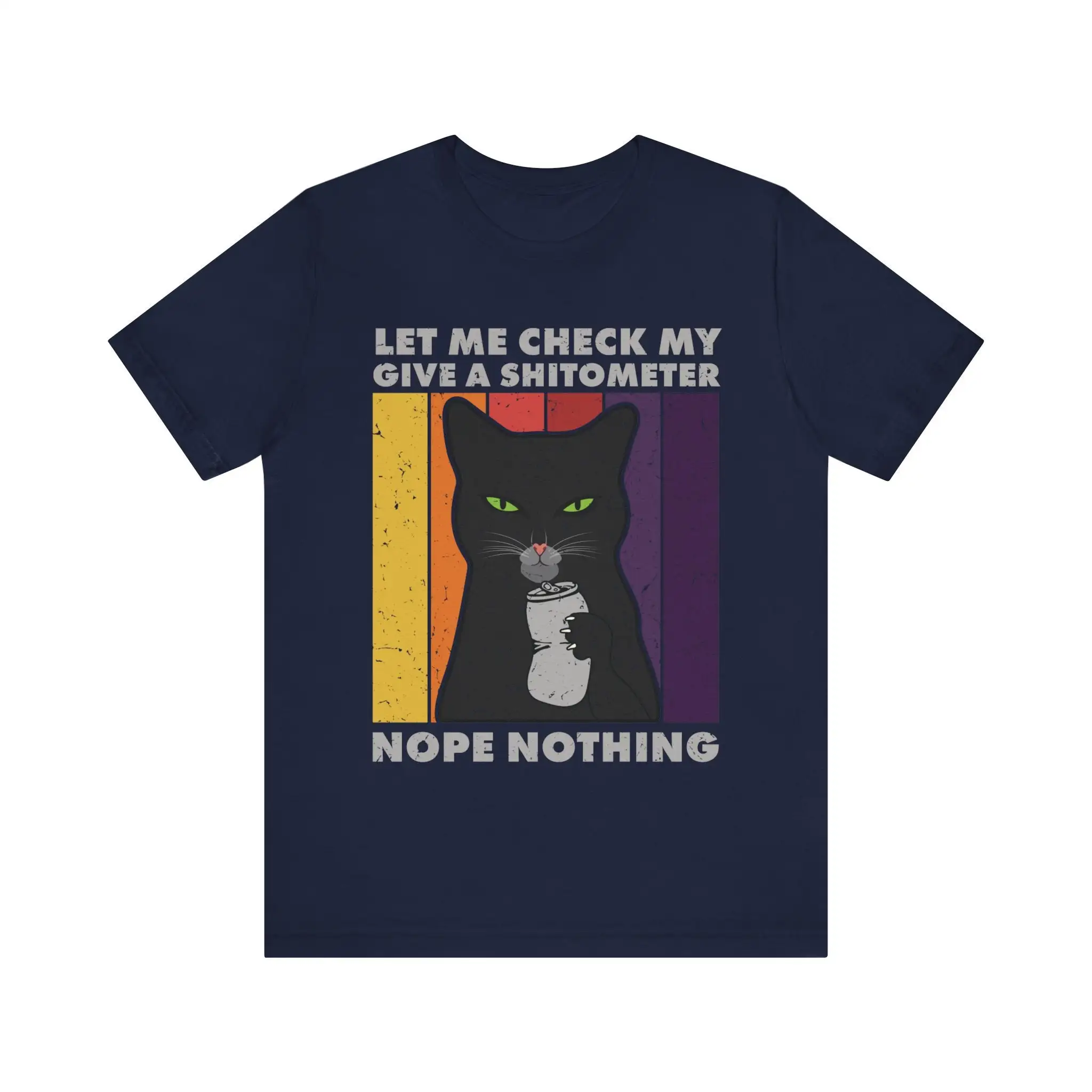 Let Me Check My Give A Shitometer T Shirt Sarcastic Humor Funny Indifference Cotton Apparel For The Unbothered