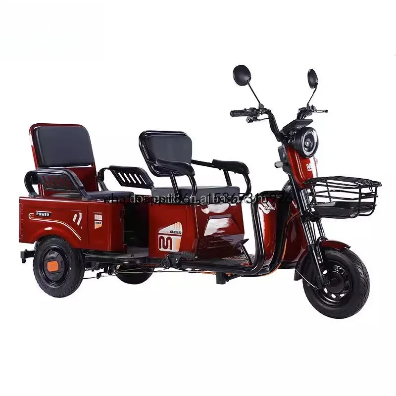 600W 48V 80KM Electric Tricycle adult passenger and cargo dual-use electric tricycle