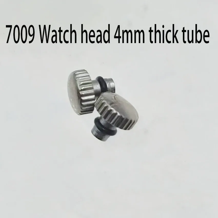 Watch accessories 7009 movement head crown all steel watch head handle suitable for 7009 movement thick tube 4mm