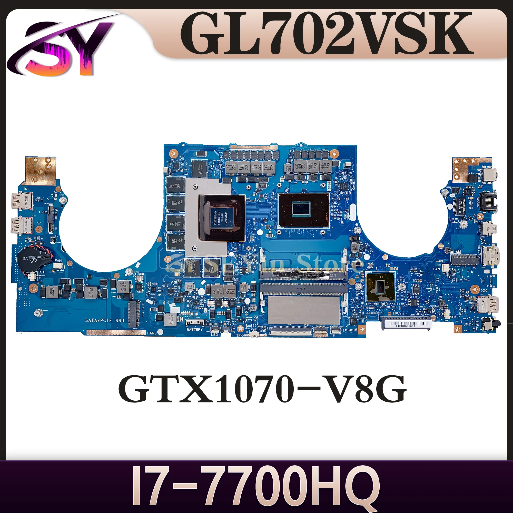 

GL702VS Mainboard For ASUS ROG GL702VSK S7VS Laptop Motherboard I5-7300H I7-7700HQ I7-6700HQ GTX1070-8G