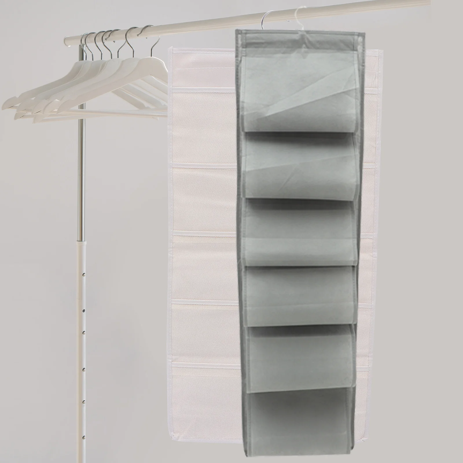 

Shoe Underwear Bag Door Back Wall Mount Socks Organizer Closet Hanging Bra Storage Pockets Non-Woven Fabric Sock Holder Wardrobe