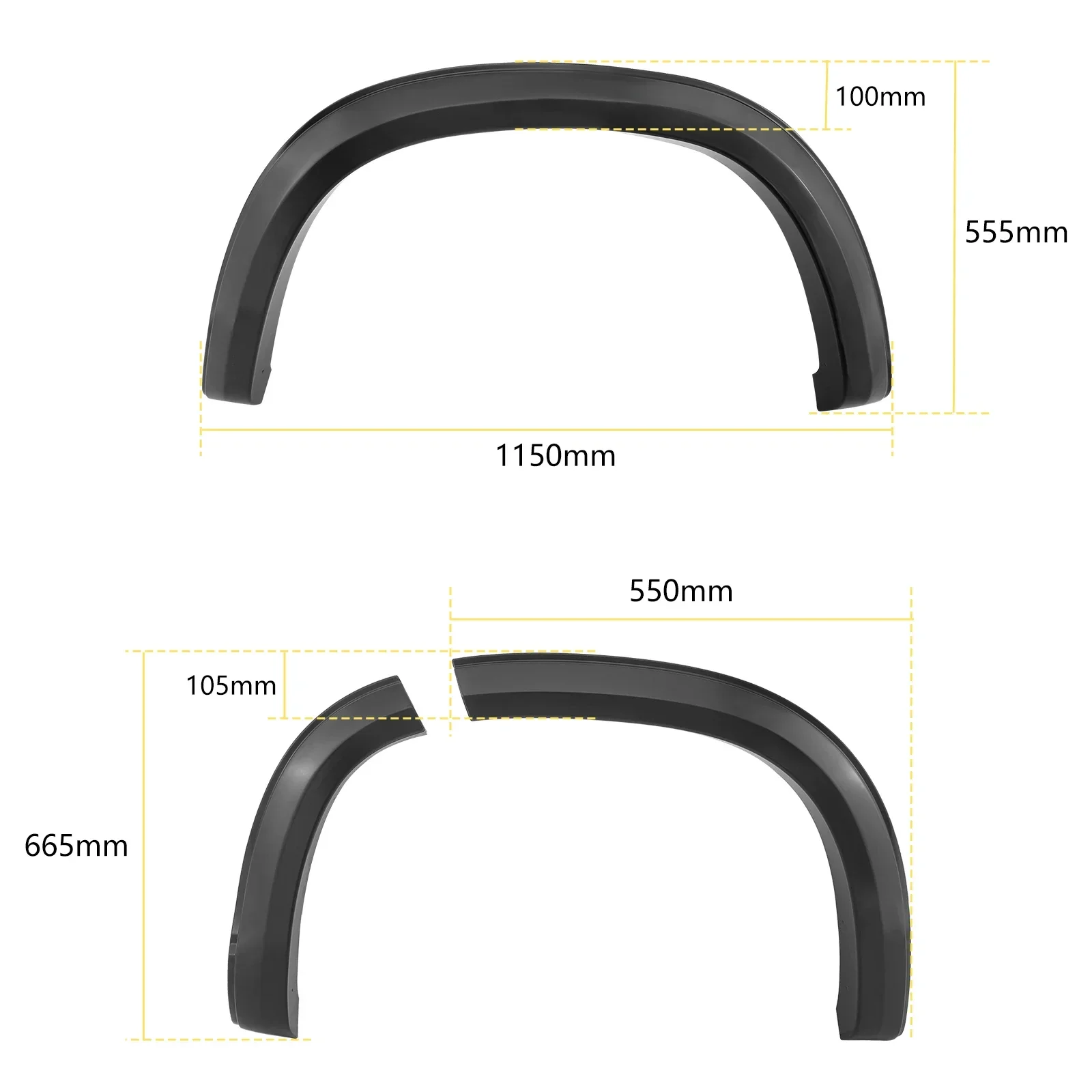 Fender Flares Wheel Arch For Mitsubishi l200 triton 2019-2022 Mitsubishi Strada Strakar Mitsubishi Barbarian Montero 2020