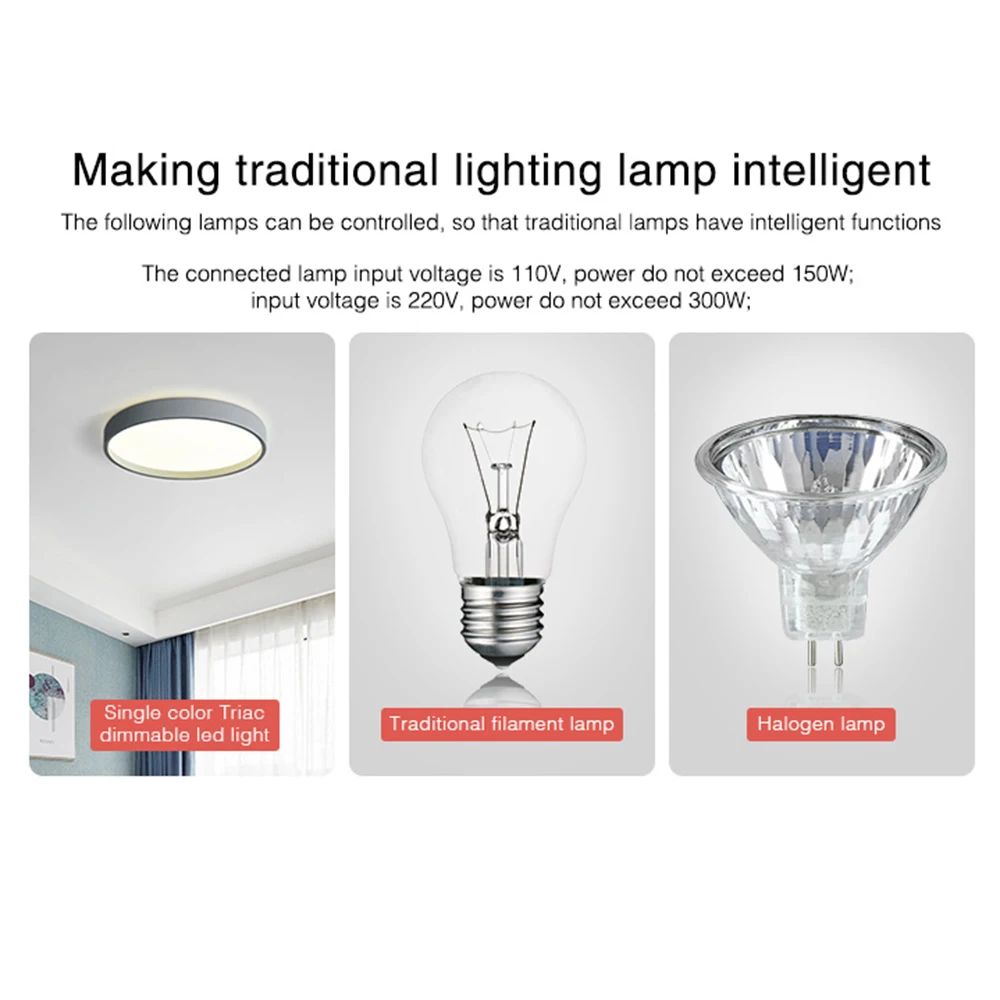 Miboxer TRI-C1 AC Triac 조광기 단색 컨트롤러 110-220V 푸시 희미한 벽 WiFi PWM RF 음성 제어 필라멘트 램프