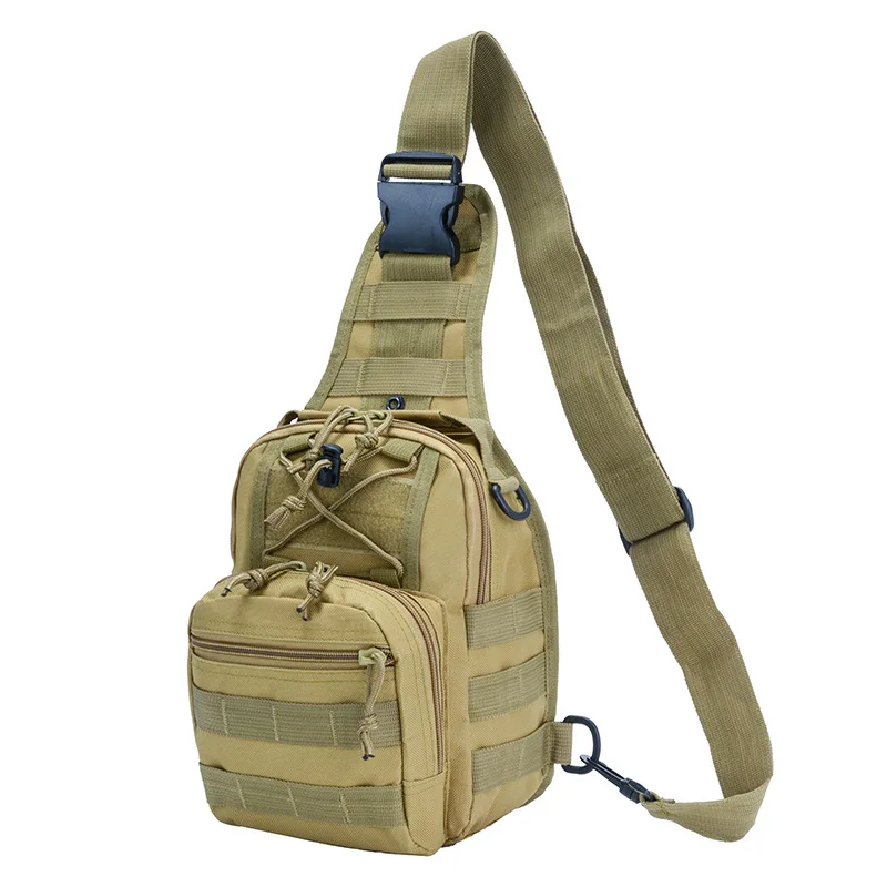 10L Multi-functional Tactical Sling Bag 900D Oxford Waterproof Crossbody Chest Pack for Outdoor Hiking Hunting Camping