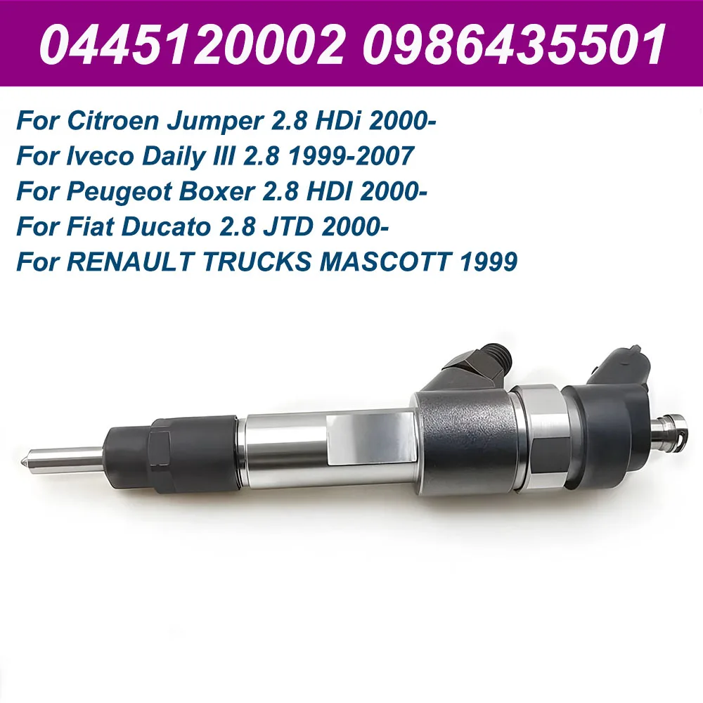 

0445120002 0986435501 In Stock New Diesel Fuel Injector For Citroen Jumper Iveco Daily Peugeot Boxer Fiat Ducato 2.8 HDI 1999- ﻿