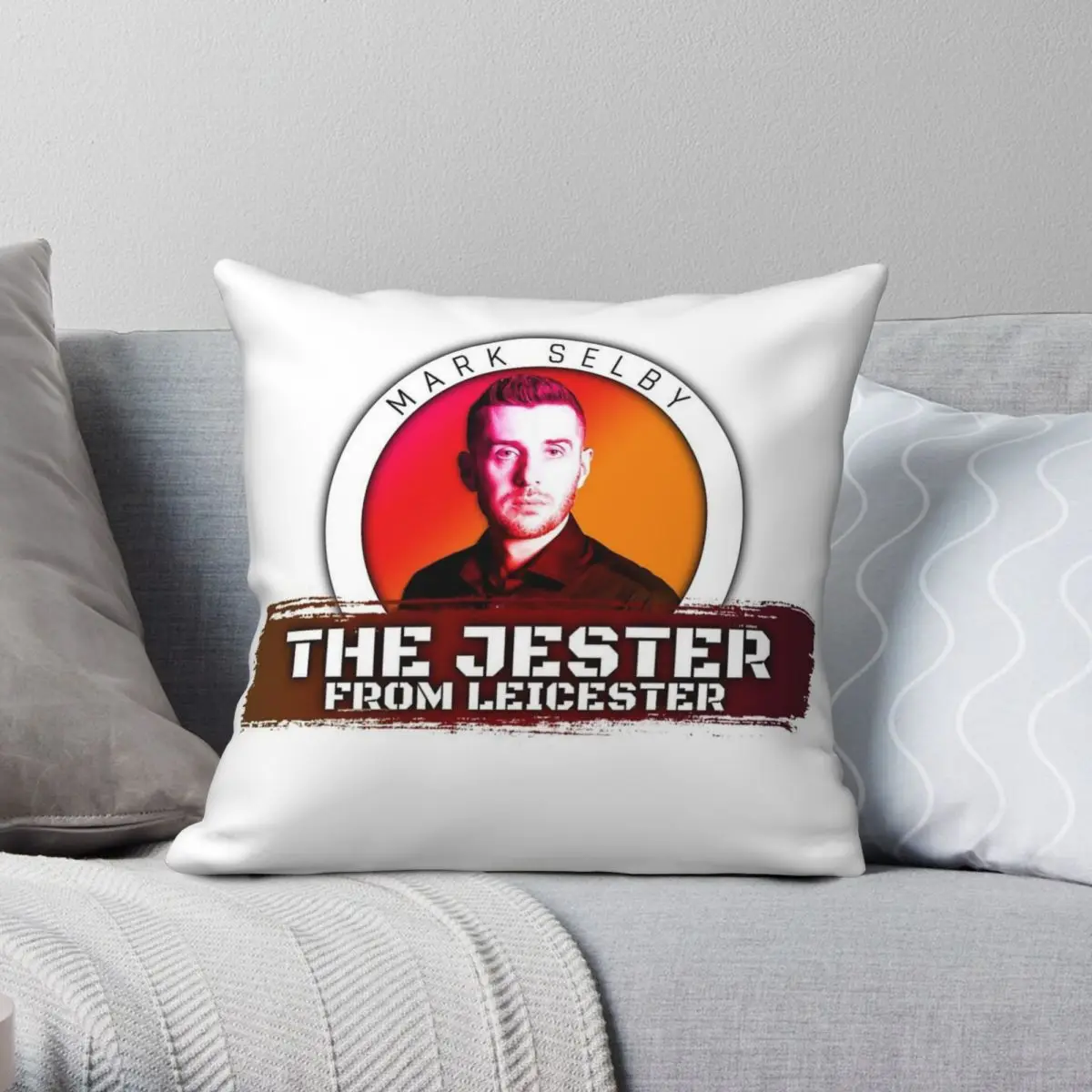 Snooker Mark Selby The Jester Square Pillowcase Polyester Linen Velvet Pattern Zip Decor Pillow Case Bed Cushion Cover