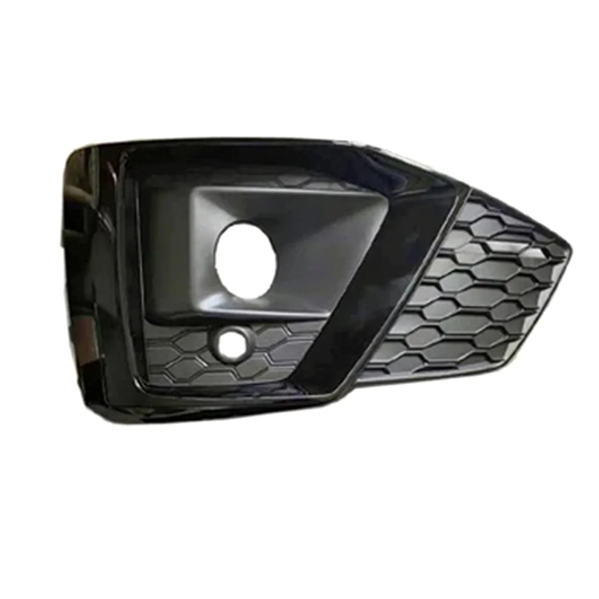 Car Black Right Fog Light Grille Cover Front Honeycomb Bumper Grille for Audi A5 S5 2019-2023