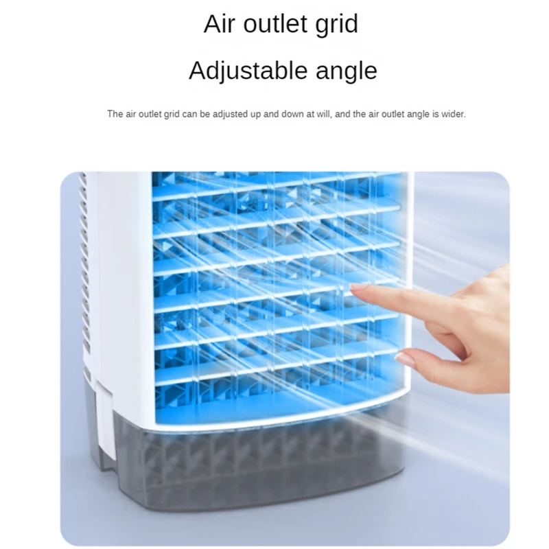 Aire acondicionado portátil, mini aire acondicionado personal evaporativo, ventilador de refrigeración por agua para habitación, coche