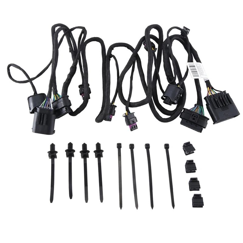 

1 Piece Car Front Bumper Parking Sensor Wiring Harness PDC Cable Car Accessories 61129395453 Black For BMW 5 G30