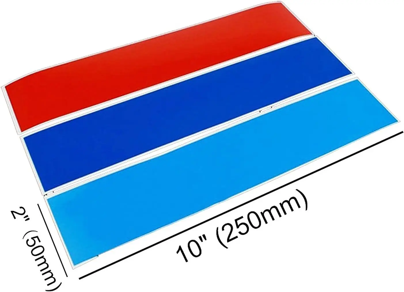 Color Stripe Decal Sticker Compatible with BMW Hood Bumper Side Mirror Exterior Interior Decoration 1”x 10