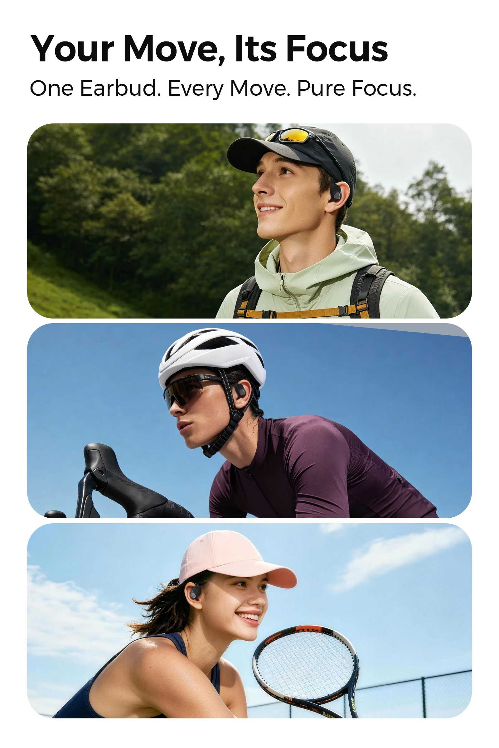 SoundPEATS GoFree2s Sports Comfort Open-Ear Headphones, Bluetooth 6.0 Wireless Open Earbuds Hi-Res Spatial Audio LDAC Dynamic EQ