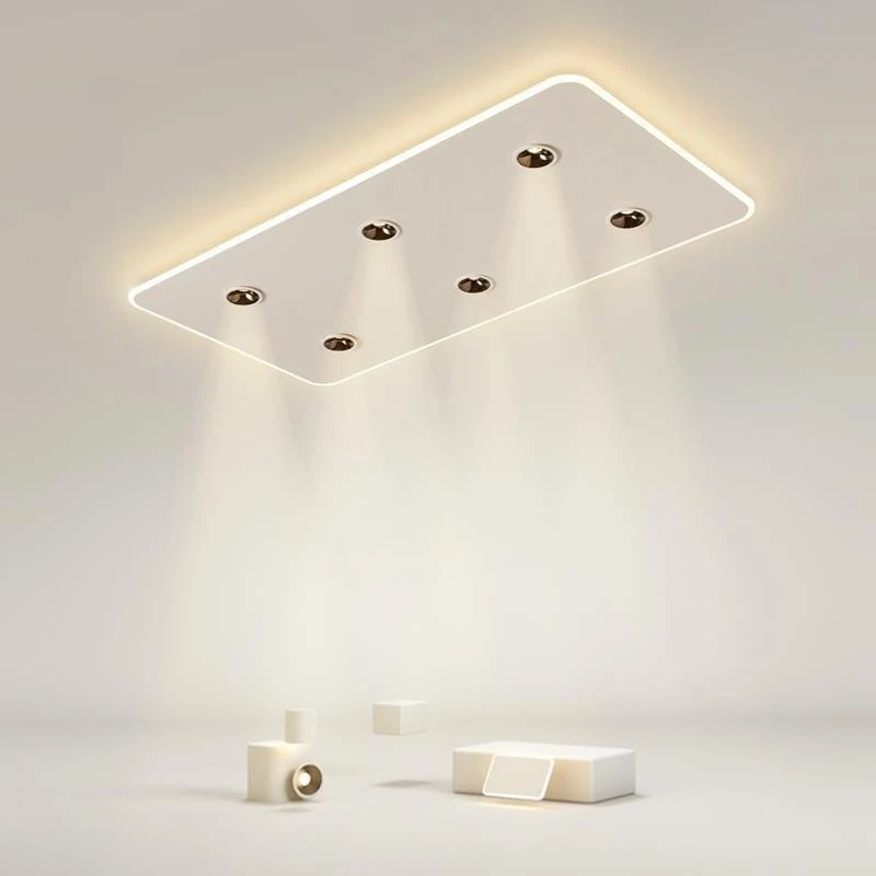 

New innovative atmospheric home simple modern ceiling lamp rectangular living room light Nordic intelligence