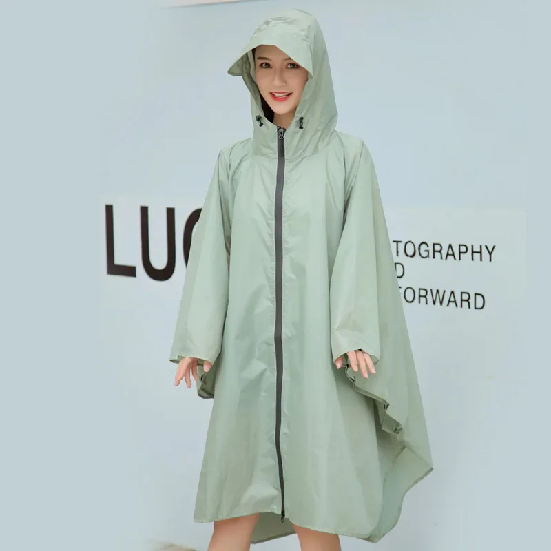 Big Size Cloak Raincoat Breathable Women Long Raincoat Lightweight Rain Coat Poncho Ladies Waterproof Adults Raincoats