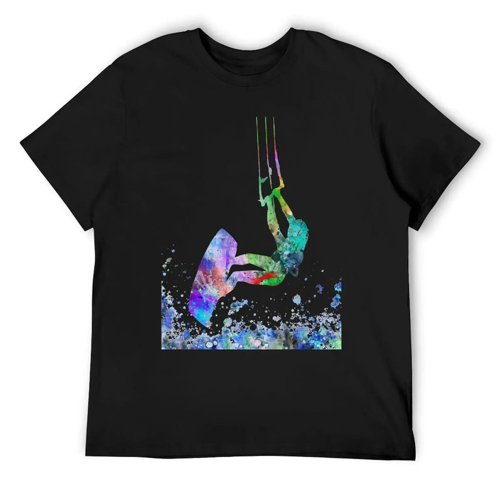 

Kitesurfing T-Shirt tops blue archive hippie clothes fashion shirts fitted t shirts for men
