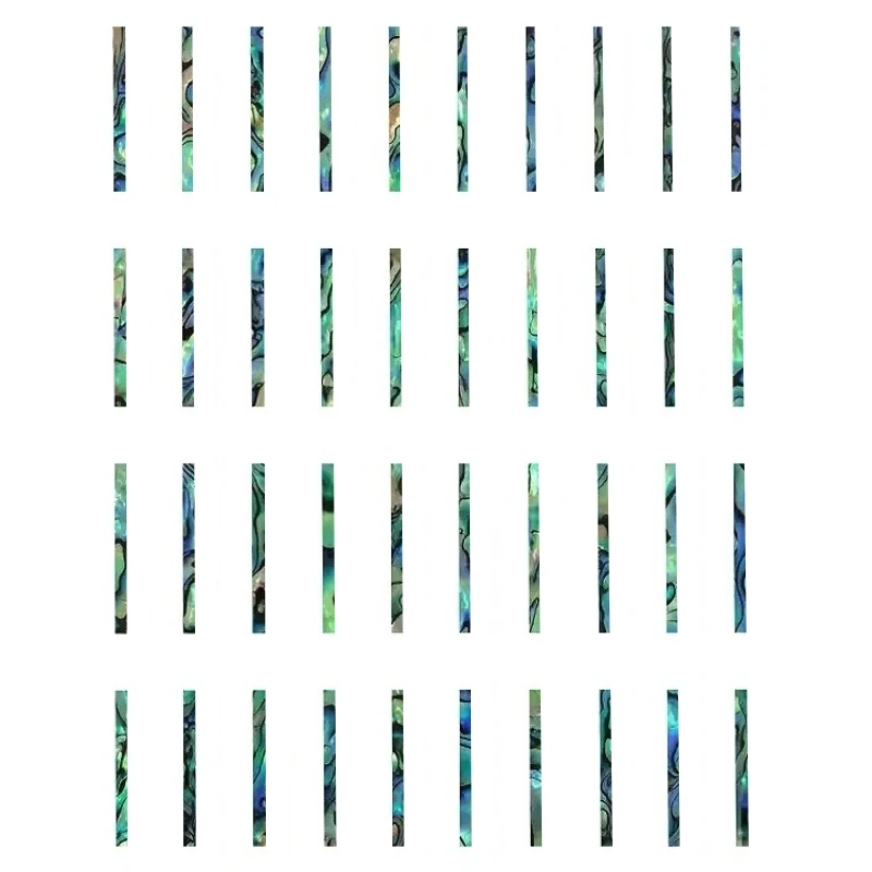 40x Tranches d'ormeau 23x1.5x1.5mm pour incrustation de guitare, artisanat de luthier