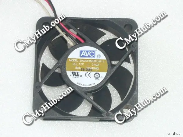 For AVC DA05015B12U-001 DC12V 0.40A 5015 5CM 50mm 50x50x15mm 3Pin Cooling Fan DA05015B12U-001