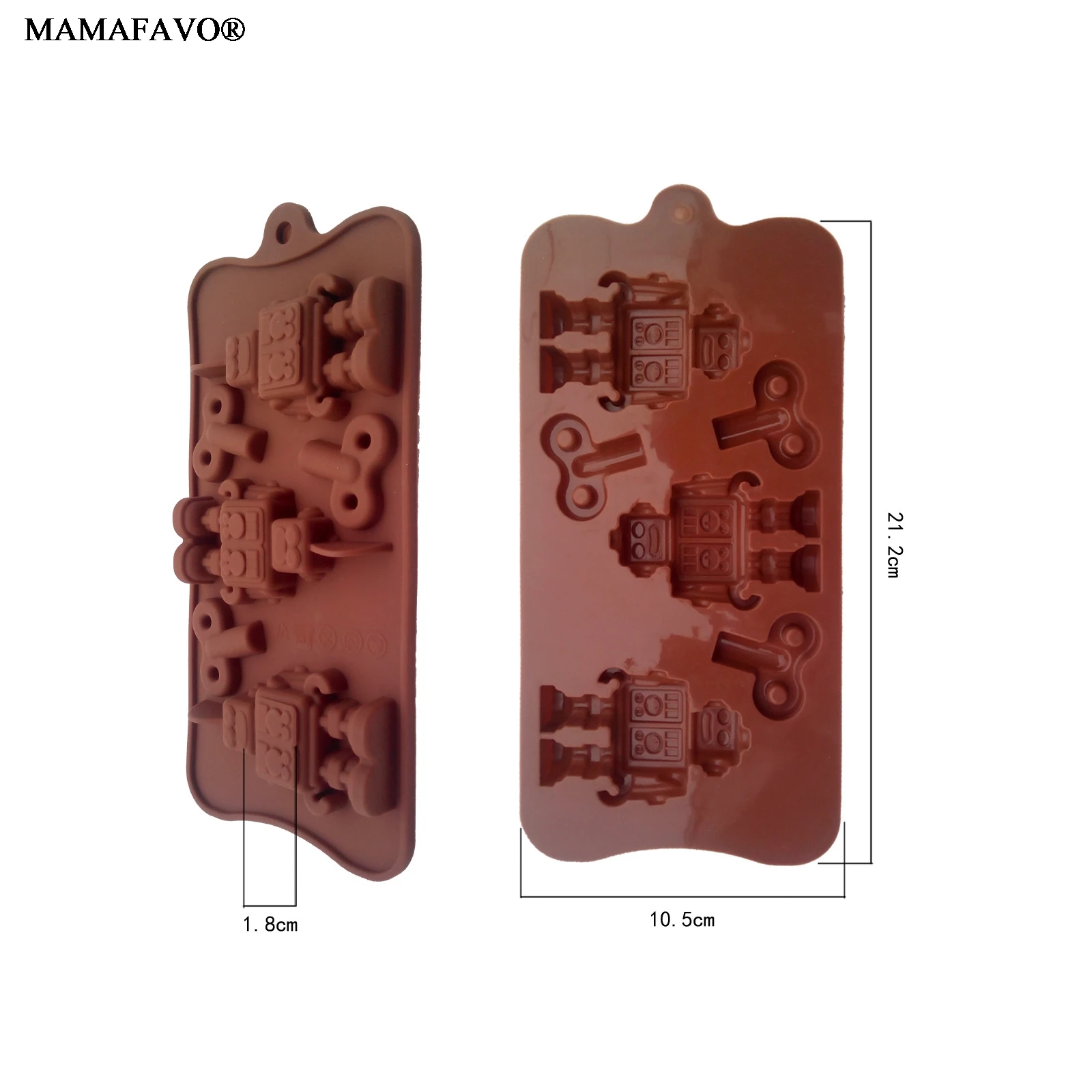 Robot  Type Silicone Cake Chocolate Mold Jelly Mold Cake Moulds Bakeware D512