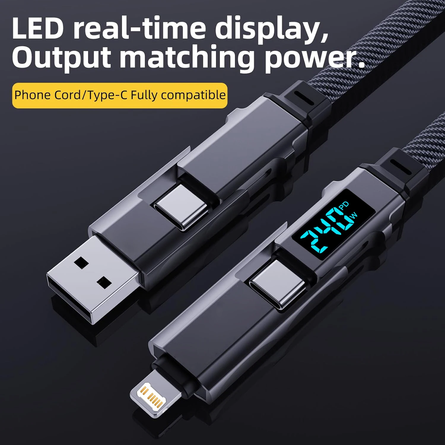 240W 3-In-1 Cables … - image
