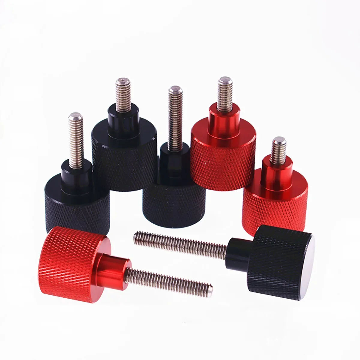 Tornillos de cámara para placa de liberación rápida, tornillo de pulgar moleteado de aluminio, tornillo de ajuste manual de alto paso, rosca de acero inoxidable de 6-60mm, 1/4