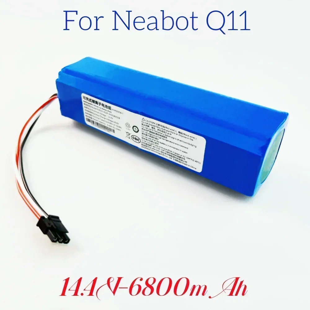 Um novo Q11 original Aspirador de pó robô adequado para baterias de íon de lítio Neabot, acessórios de reposição.14,4V, 6800mAh