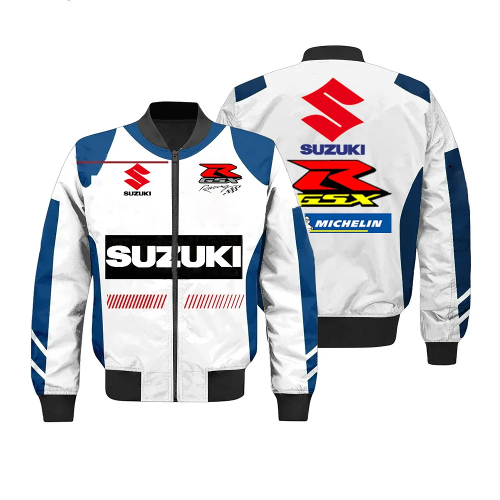 AliExpress Suzuki Men's Winter Jacket, Suzuka Endurance Racing Motorcycle Suit, Cycling Jacket, Off-Road Racing Suit, Men's Fleece Jacket