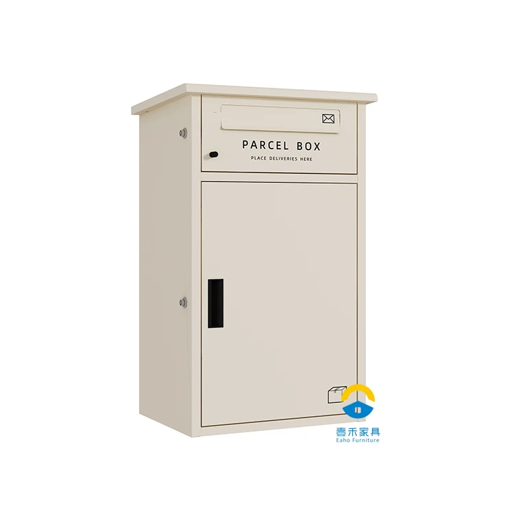 

Metal Locker Outdoor Mailbox Parcel Delivery Box Stainless Steel Lockable Post Mail Box Pedestal Mailbox Through Door Drop Box