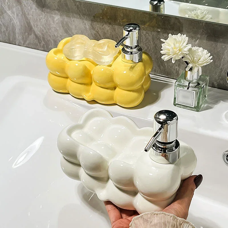 

380ml Soap Dispenser Detergent Shower Gel Shampoo Lotion Bottle Soap Box Large Capacity Press Bathroom Accessories