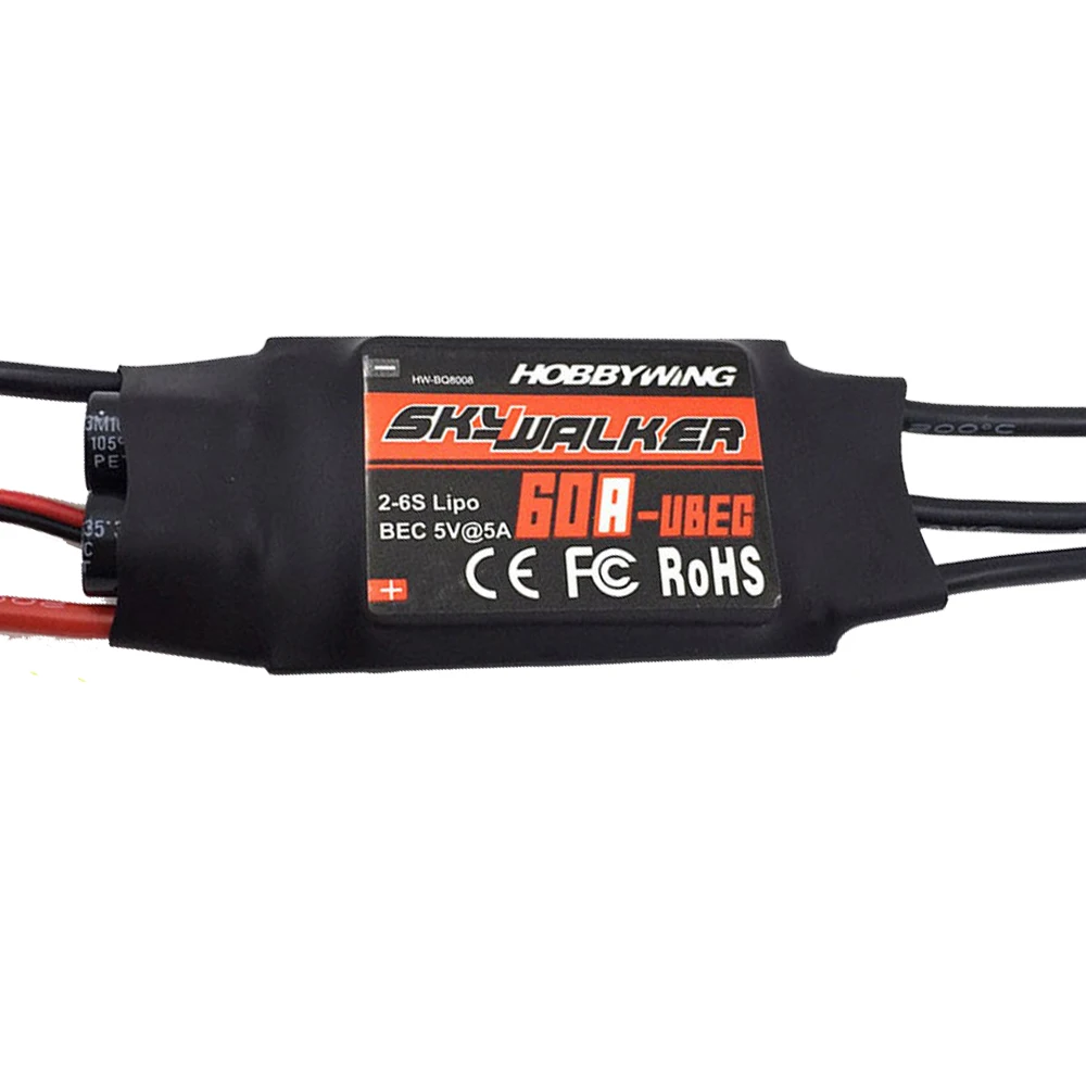 Hobbywing Skywalker 80A 60A 50A 40A 30A 20A  ESC Speed Controller With UBEC For RC Airplanes Helicopte