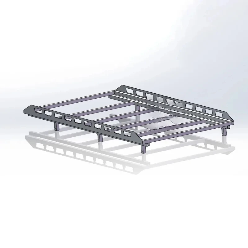 Custom Aluminum 4x4 Roof Rack With Tubular Cross Bars