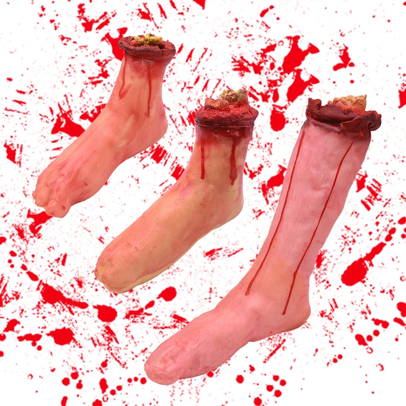 Halloween Horror Decoration Broken Finger Hand Bloody Props Fake Finger Brain Heart Halloween Party Haunted House Scary Props