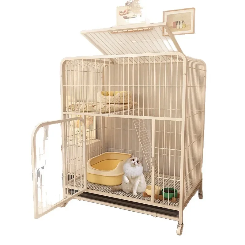 

Pet cage cat and dog household large free space does not occupy the